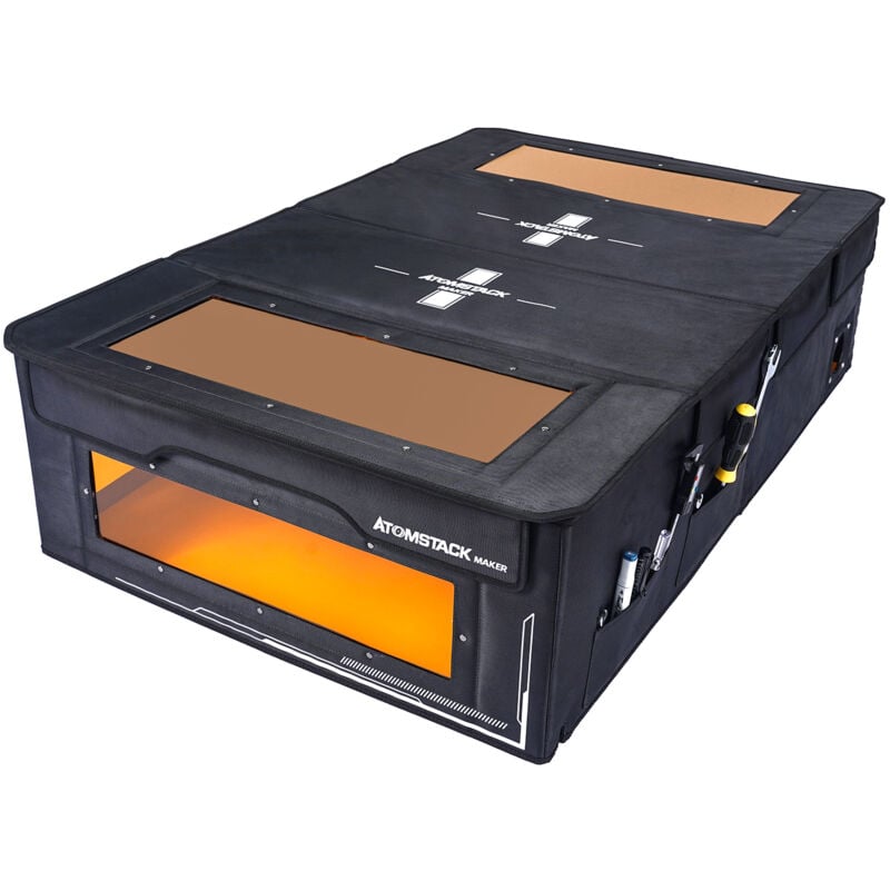 Meterk - Atomstack Maker FB2 plus Gehäuse, staubdicht, feuerfeste Abdeckung, kompatibel mit allen Atomstack und Ortur neje Xtool und anderen Marken