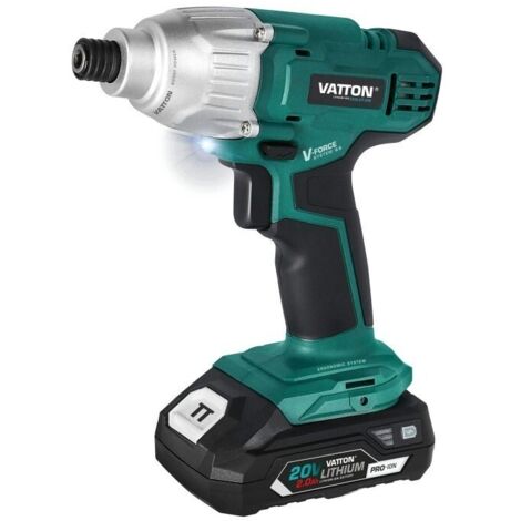 ATORNILLADOR DE IMPACTO VATTON 20V 1 BATERÃA 2.0AH