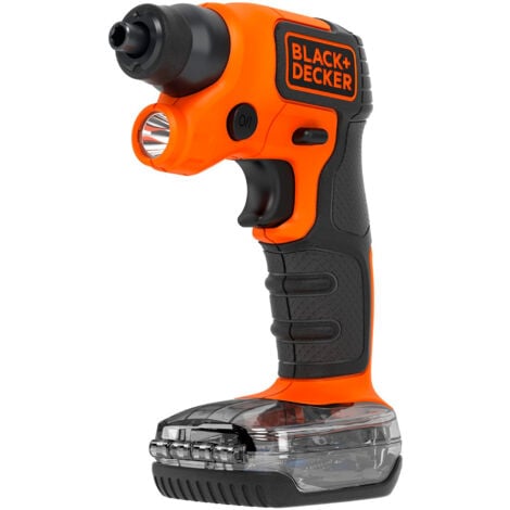 Atornillador eléctrico 3.6V + caja con 31 puntas - BLACK+DECKER BDCSFS30C-QW