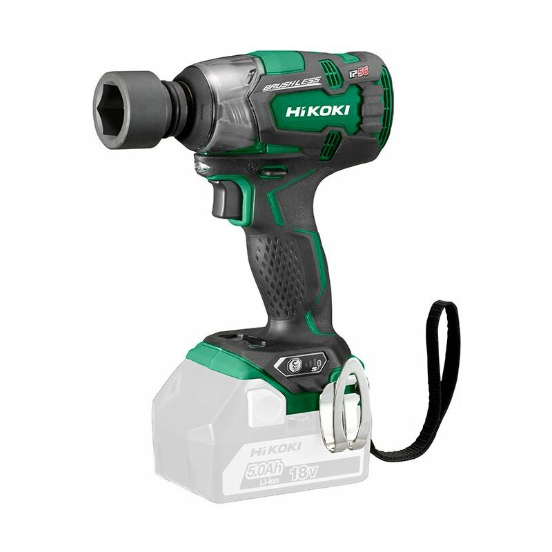 

HiKOKI WR18DBDL2W4Z Cuerpo de la llave de impacto de batería de ion de litio de 18 V - 305 Nm - 1/2 "- sin escobillas