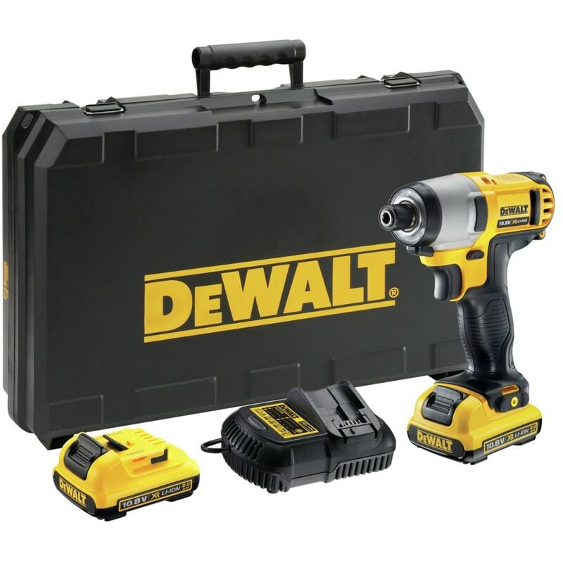 

Dewalt DCF815D2-QW Atornillador Impacto XR 10,8V 1/4" 107Nm con 2 baterías Li-Ion 2,0Ah y maletín