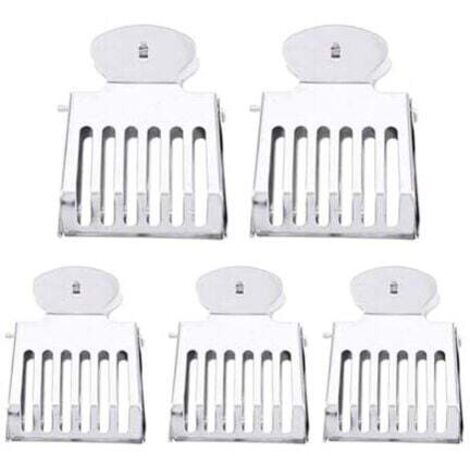 Atrapaabejas de metal KZQ, herramienta para atrapar abejas reinas en jaulas de acero, accesorio para aislar abejas reinas (paquete de 5)