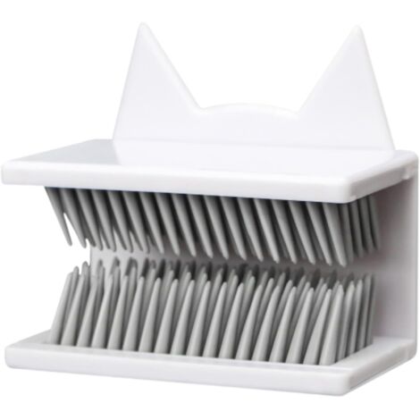 Atrapador de pelo de pared para ducha, herramienta para atrapar el pelo, fácil de instalar, montaje en pared, atrapapelos, tope de pelo, protector, blanco
