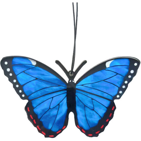 Atrapasueños de mariposa hechos a mano (Tipo B), decoración colorida de acrílico para ventanas, 6 piezas, 15 cm