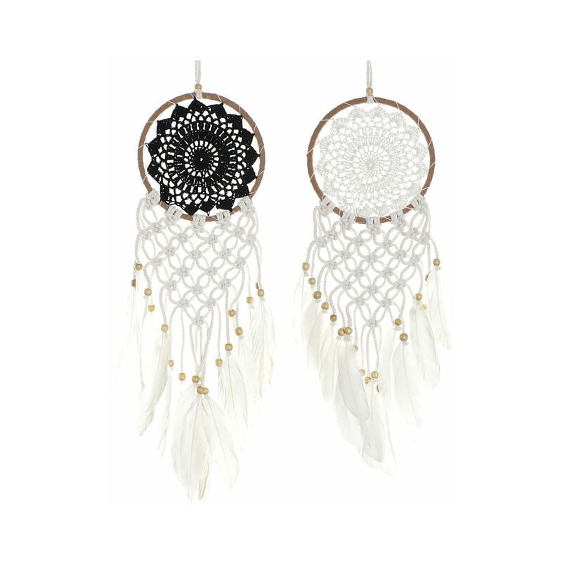 

Atrapasueños DKD Home Decor Algodón Plumas (2 pcs) (16.5 x 2 x 65 cm)