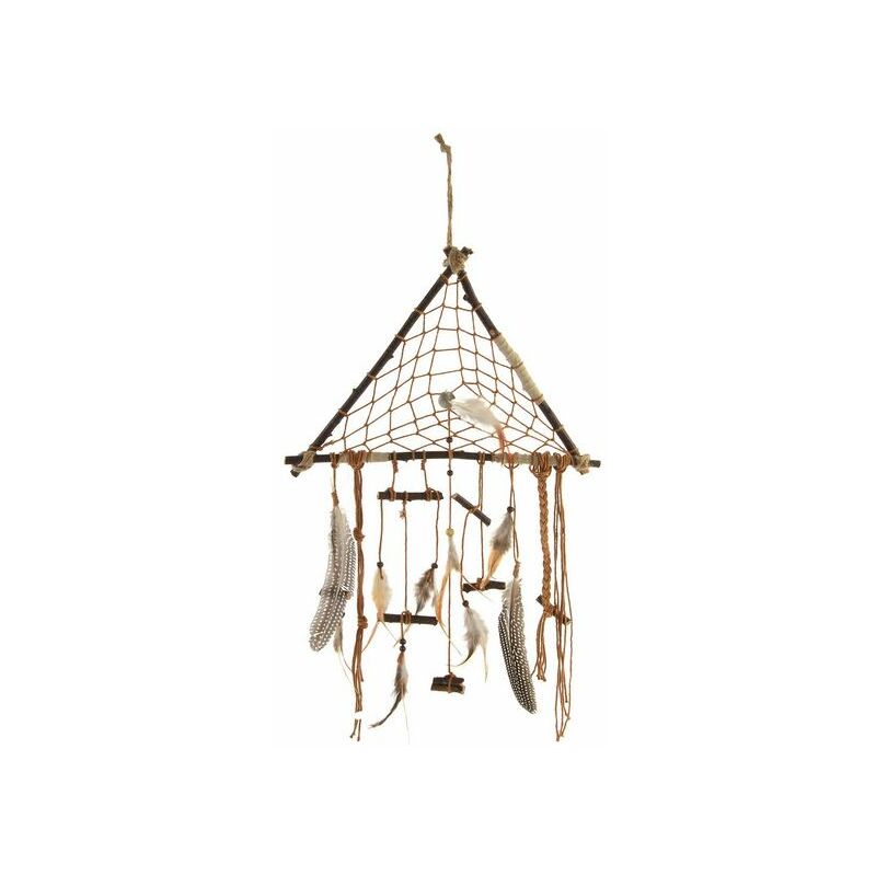 

Atrapasueños DKD Home Decor Poliéster Madera Plumas (37 x 70 cm)