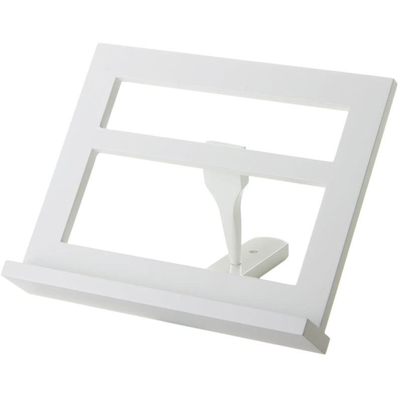 

Atril blanco nórdico de madera de 24x30x7 cm