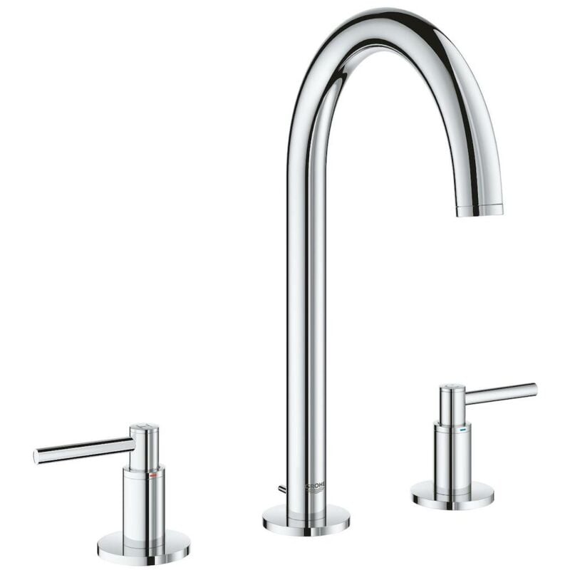 Grohe - Atrio Mélangeur 3 trous 1/2' Lavabo Taille m, Chromé (20009003)