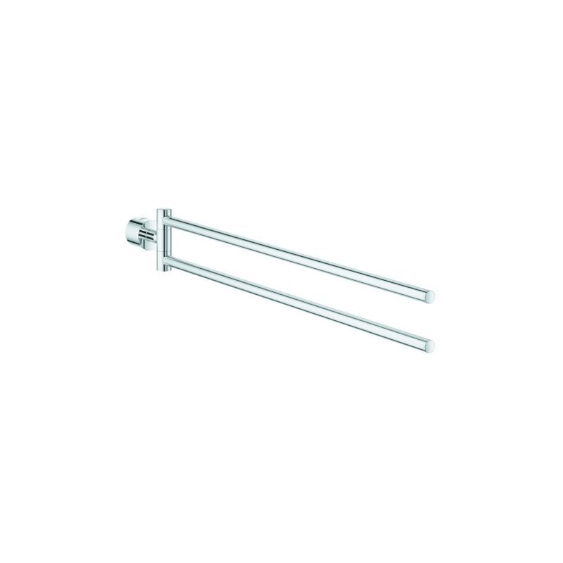 Grohe - Atrio porte-serviettes 40308003 chromé , 2 bras, pivotante , fixation cachée