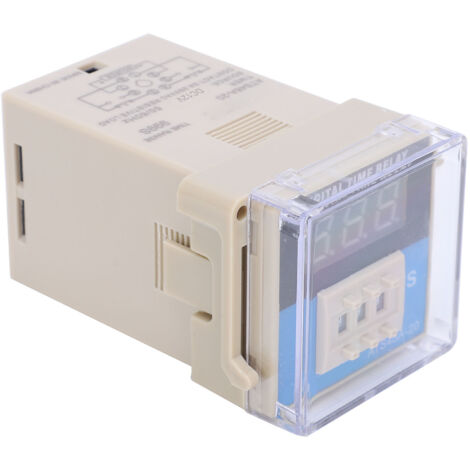 ATS48A-20-3D Relais à Affichage Numérique LED, Réglable Temporisateur de Délai pour Contrôle DC12V