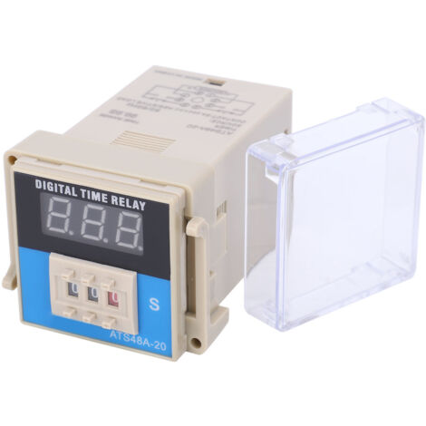 ATS48A‑20 Minuterie à Affichage LED Réglable, Contrôle de Temporisation pour Circuits AC220V