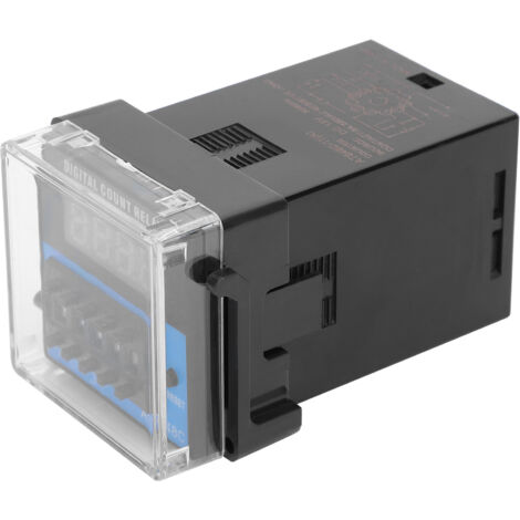 ATS48C‑11(A) Minuterie Numérique à Affichage LED, Temporisation Cycle Haute Précision, Alimentation DC 12V