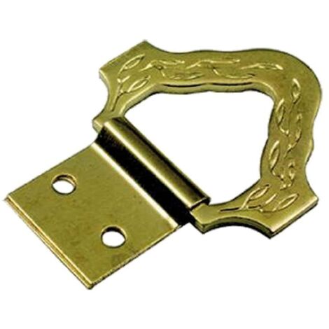 Attaccaglie Snodate Per Quadri RS01922 - 20 Pezzi Con Chiodini, Ferro Ottonato, 12x24mm - Foto 4