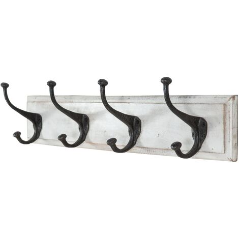 GIANTEX Attaccapanni da Muro da Legno con 5 Ganci e Mensola, Appendiabiti da  Muro Moderno Attaccapanni Ingresso, Scaffale Legno Grezzo, 61x25,5x8 cm :  : Casa e cucina