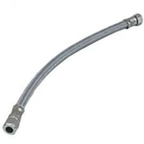 Attacchino flessibile idrobric in acciaio inox per mix, cm 40, attacchi 1/2f - m10x1, idb plafle002740