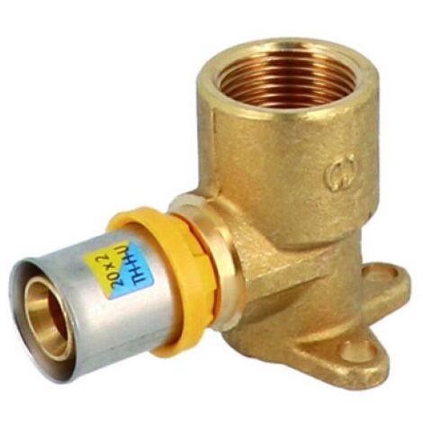 ATTACCO A MURO CON FLANGIA 3 FORI 3/4&quot x 20