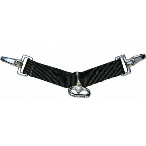 Attacco in nylon per lunghine da agganciare agli anelli dell’imboccatura: unica, nero 9100