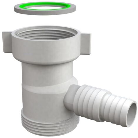 ATTACCO LAVATRICE SOTTOPILETTA 1''1/2 C/DEFLETTORE