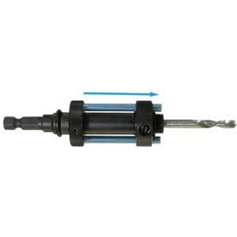 ATTACCO X FRESE BIMETALLICHE Ø32-250mm TRASCINATORE CON GHIERA SCORREVOLE +PUNTA