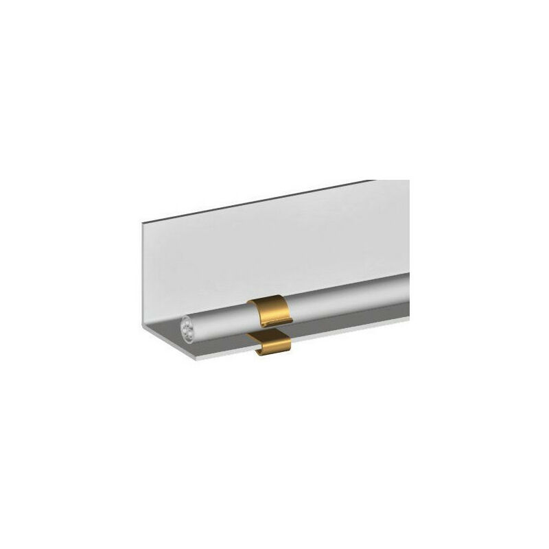 Attache bord de tôle pour tube de 20-24 mm et pour plat de 4-7 mm. 100 Pièces (891025)