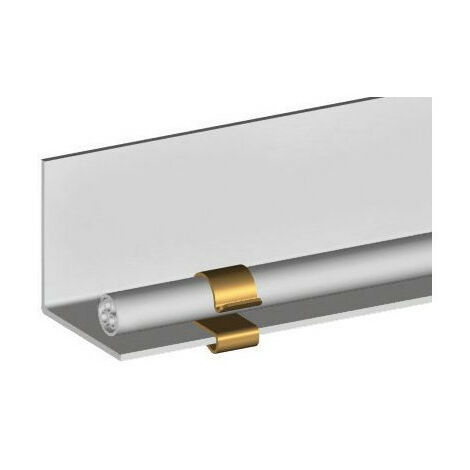 Attache bord de tôle pour tube de 15-19 mm et pour plat de 4-7 mm. 100 Pièces (891024)