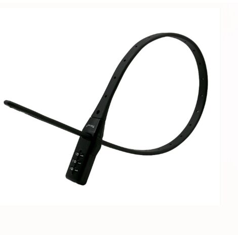 Attache-câble à fermeture éclair, attache-câble réglable avec noyau en acier inoxydable - attache-câble multifonctionnelle pour sécuriser casques, vélos, skis, scooters, portes (noir).