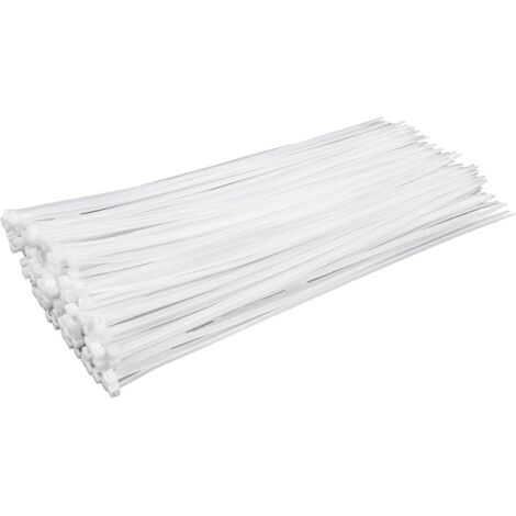 Attache-Câble - Nylon 6/6 - 300 mm x 4,5 mm - Auto-Bloquant - Résistant Aux Intempéries - Pour Intérieur Et Extérieur - Lot De 100