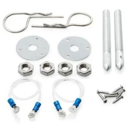 Attache capot aluminium - Couleur Argent