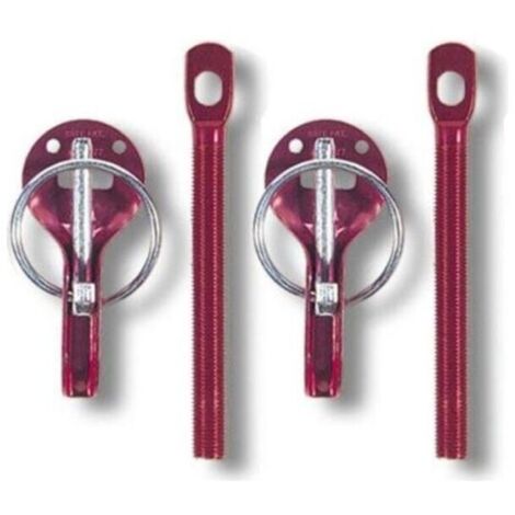 Attache capot Sparco alu rouge