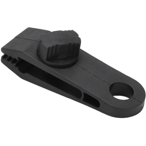 Attache de bâche légère en plastique avec boucle spirale pour fixation de tente de camping