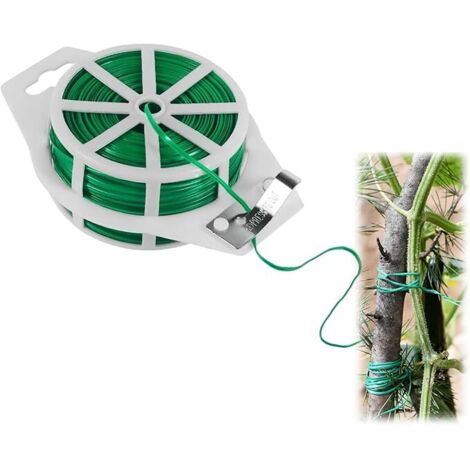Attache de Câble 100m, Attaches de Jardin pour Plantes Bande de Fixation Réutilisable de Large pour Plantes Grimpantes
