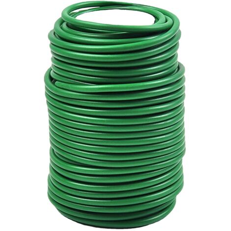 Attache de cordon souple de jardin, attache de jardinage, cadre d'escalade de vigne végétale, fil enroulé, fil de fer recouvert de plastique, attache de fleur et d'arbre 3mm  10m