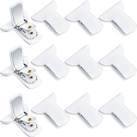 Attache-Duvet Rembourré - 4 x 3,5 x 1 cm - Fixation Discrète pour Couette à l'Intérieur de la Taie - Lot de 12