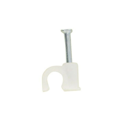 ATTACHE-FILS ROND BLANC 8MM /20 DHOME CHS-CHR-7-20PCS-WHITE