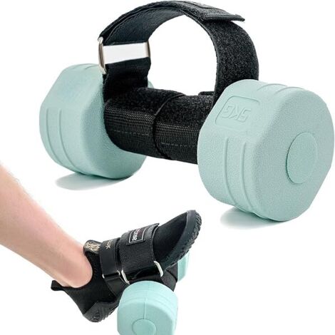 Attache Pieds Pour Halteres - Sangle Cheville Pour Curls Jambes Et Renforcement Tibial - Usage En Salle De Sport À Domicile Ou En Rééducation - 1 Pièce