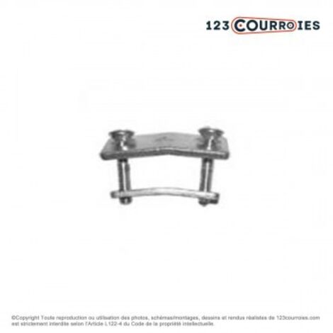 Attache plate simple pour courroie Open B 17 mm AGRPERFO-B