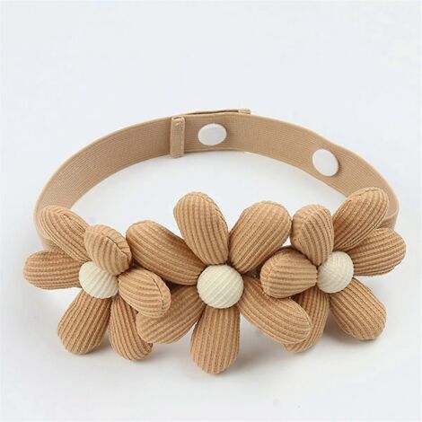 Attache-rideaux à motif floral moderne et simple, sans perçage, élastique et à boucle ---