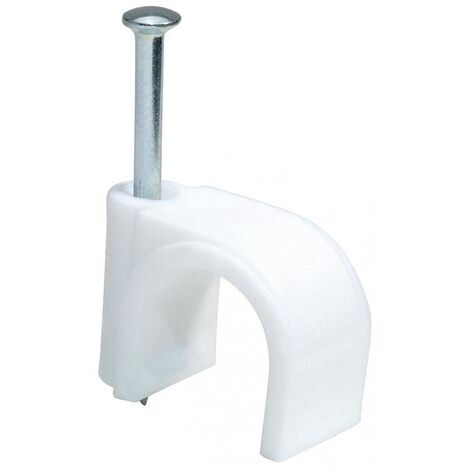 ATTACHE ROND 8MM BLANC 50PC PROFILE 545310999