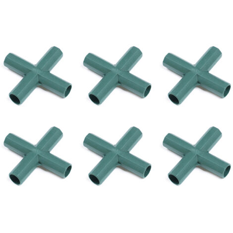 Attache Tomate Bois PP 16mm Vert Mano - Connecteur 6 Pièces pour Treillage
