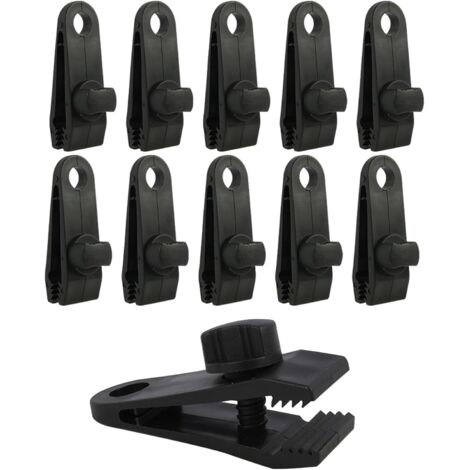 Attaches Anti-Vent pour Bâche Résistante – Pinces Crocodile à Verrouillage Automatique Légères – Idéales pour Camping, Piscine et Abris (10 Pièces)