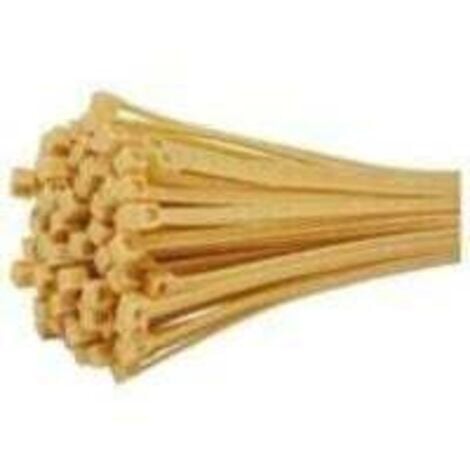 HYY AR Attaches Câble Nylon Beige - Serre-Câbles de 1.8 mm x 100 mm pour Brise-Vue, Lot de 100 Pièces