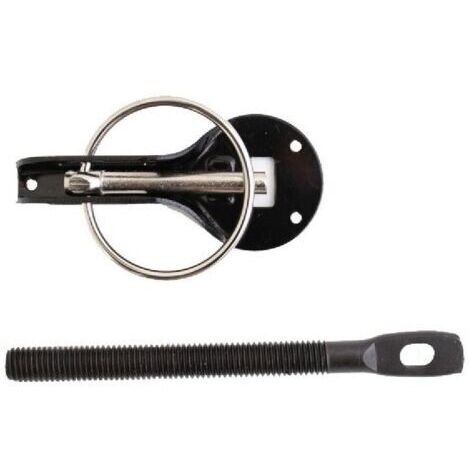 Attaches Capot Alu Noir - la paire