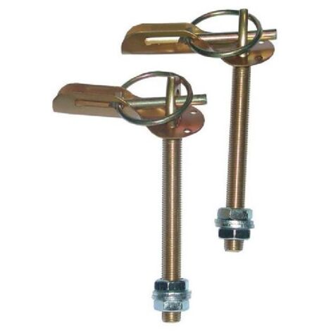Attaches Capot Alu Or - la paire