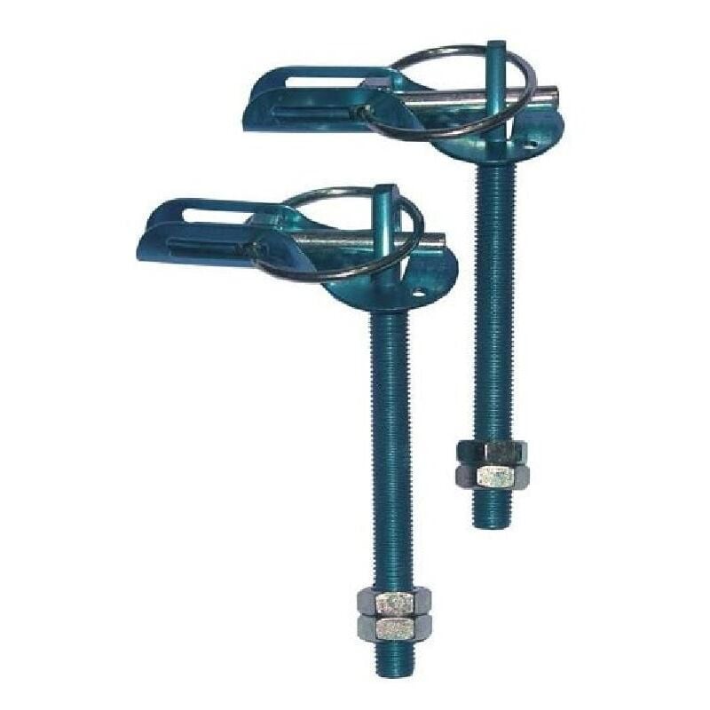 Adnauto - Attaches Capot Alu Bleu - la paire