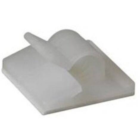 Attaches de cable auto-adhesives - ø 5 8 - 6 5 mm / 20 x 18 mm / 10 pcs