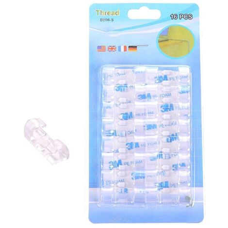 Attaches de câble auto-adhésives, organiseur, support de câble, blanc-AquaForge