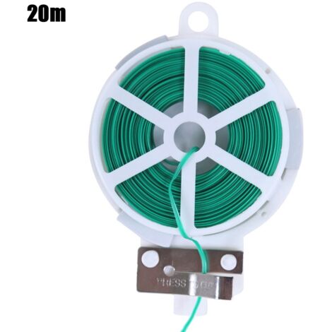 Attaches de câble de jardin 20/50/100 m, cordes pour plantes grimpantes, attaches à vis pour plantes, ruban adhésif pour câbles d'alimentation, attaches de support pour fleurs et plantes.