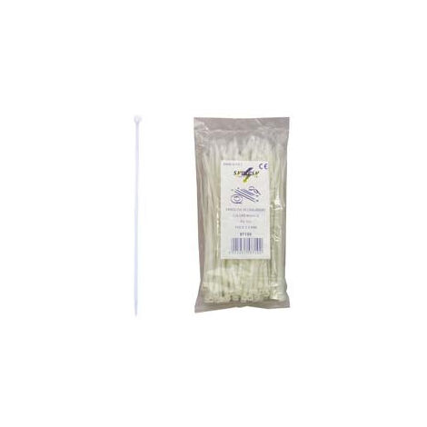 Attaches de câble en nylon naturel - mm.3,5x200