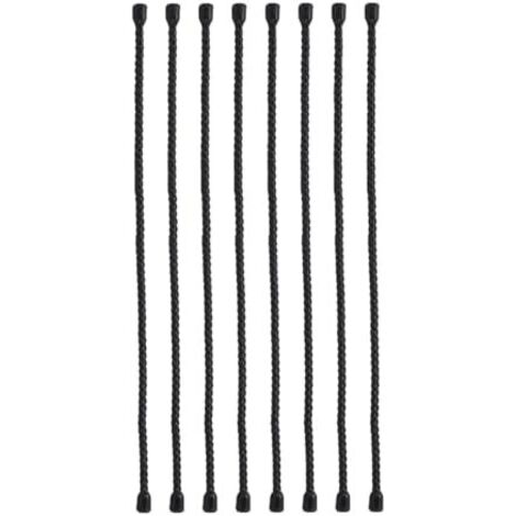 Attaches de Câble Pliables 8 Pièces, Polyvalentes en Silicone, Longueur 12 Pouces pour Organiser les Cordons -