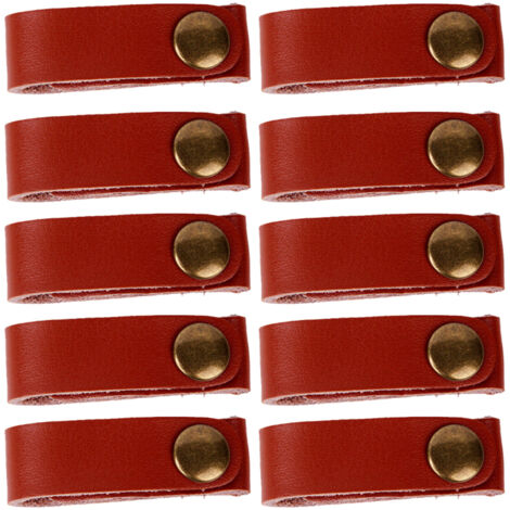 Attaches de câble pour casque audio, harnais de câble en cuir, attaches de câble, lot de 10